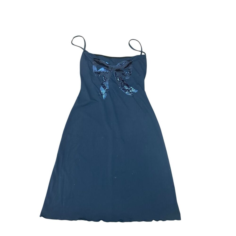 VTG Moschino Mare  Sequined  Bow Dress